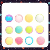 Bombes de bain bio de luxe pour enfants, surprise jouet, parfum océan et noix de coco, emballage personnalisé, OEM/ODM, cadeau de soin corporel