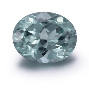 Gema Sintética Ovalada Suelta, Zafiro Hidrotermal, Zafiro Verde Cultivado en Laboratorio - Product Image 1