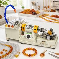 Machine de découpe, de meulage, de polissage et de perçage pour la fabrication de perles de jade et d'ambre, polisseuse de perles rondes