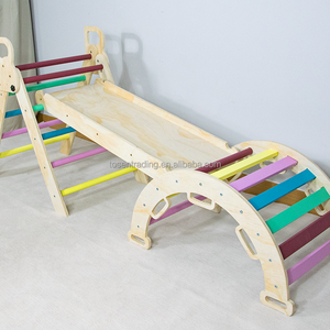 Juguete de Madera para Niños, Gimnasio de Juegos 3 en 1 con Estructura de Escalada para Niños Pequeños - Product Image 4