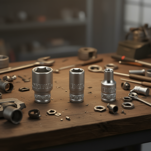 Fervi Hexagon <b>Socket</b> Wrench Normal Series 6mm 8mm 10mm Chrome Vanadium Steel - Product Image 3