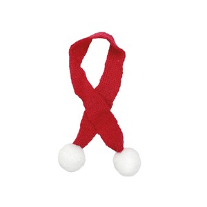 Mini écharpe de Noël 30 cm, accessoire en peluche, petite écharpe, décoration de Noël, écharpe tricotée en fil, décoration de Noël - Product Image 4