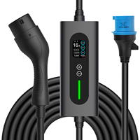Chargeur EV portable AUXUS 3,5 kW 16 ampères avec écran LCD, état neuf, boîte de charge EV pour usage domestique