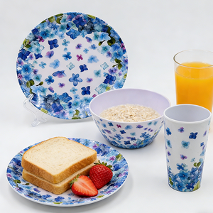 Juegos <span class=keywords><strong>de</strong></span> Platos <span class=keywords><strong>de</strong></span> Melamina para Comer al Aire Libre con Platos para Ensalada <span class=keywords><strong>de</strong></span> 8 Pulgadas y Platos para Cena <span class=keywords><strong>de</strong></span> 10 Pulgadas - Product Image 5