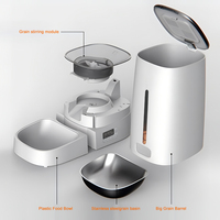 Chien Chat Smart Pet Feeder Bouteille Portable En Plastique Wifi Téléphone Mobile App Télécommande Microchip Automatique 4L