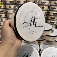 White 6 Inch Drums Wedding Favor Musical Instrument Wooden Single Row Handheld Drum Noise Maker Party Favor Price