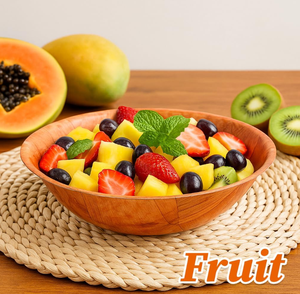 עץ ליבנה טבעי בסגנון חדש 8 חבילה ארוג עץ קערת סלט עץ קערת ערבוב כפרית לירקות לסלט - Product Image 4