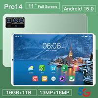 Tablet PC Pro 14 >10.1" MTK Octa Core 16GB+1TB 108MP 8000mAh 5G Dual SIM+TF AI Core Gaming Ultra 120Hz Refresh Rate Wi-Fi