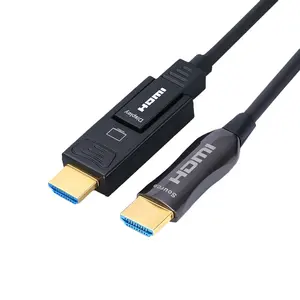 Cabo de fibra óptica de alta velocidade, hdmi, suporte 3d 4k 60hz 1080p macho para macho