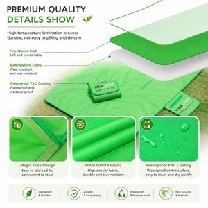 Tapis de pique-nique personnalisé avec logo imprimé, pliable, imperméable, résistant au sable, pour événements d'entreprise - Product Image 3