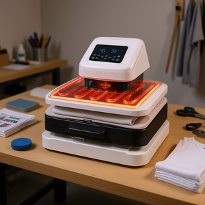 Presse à chaud Vevor 15 x 15 pouces, numérique, automatique, pour t-shirts, transfert de vinyle par sublimation - Product Image 2