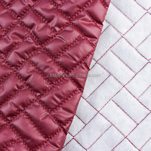 Dầu cired <span class=keywords><strong>pongee</strong></span> vải với sọc chần mô hình cho áo khoác mùa đông - Product Image 1