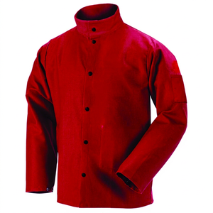 Veste de soudage résistante à la chaleur bleu-noir à manches longues, coupe classique, pour usage en usine et atelier, 300 ° C-500 ° Sutures surfilées - Product Image 4