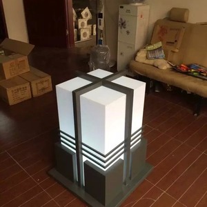Lámpara de Poste Cuadrada Redsheng, de Aleación de Aluminio, LED, para Exteriores, Impermeable, Semi Empotrada, con 3 Años de Garantía - Product Image 3