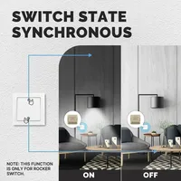 Interruptor Inteligente Mini DIY MOES Star Ring para ZigBee/WiFi, Módulo de Interruptor de Luz/Regulador, Control Remoto, Compatible con Alexa y Google Home, IP20, 250V AC