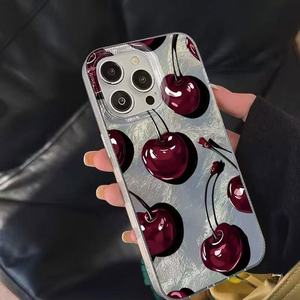 Coque de téléphone portable IMD de haute qualité avec motif glacier et impression <span class=keywords><strong>photo</strong></span> de grosse cerise rouge <span class=keywords><strong>pour</strong></span> <span class=keywords><strong>iPhone</strong></span> 11 12 13 14 15 16 17 Pro Max - Product Image 4
