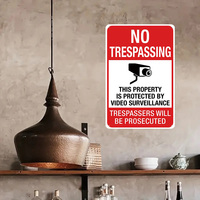Letrero de Metal Retro de 4 Piezas con la Frase 'Prohibido el Paso', Decoración para el Hogar, Patio, Garaje, Negocio, Seguridad