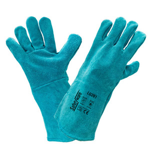 Gants de sécurité fendus en cuir de vachette XL résistants au feu doublure en nylon anti-coupure cuir de protection industriel pour la lutte contre les incendies - Product Image 4