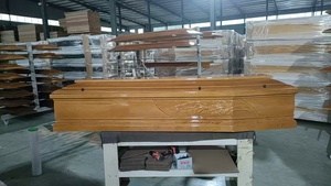 IT087 Bara in Legno Massello di Paulownia Stile Americano per <span class=keywords><strong>Servizi</strong></span> Funebri Italiani 192x56x28cm - Product Image 2