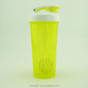 Bouteille shaker de protéines en poudre avec ballon de mélange logo personnalisé promotion de la <span class=keywords><strong>nutrition</strong></span> entreprise en plastique sports vente en gros logo personnalisé - Product Image 4