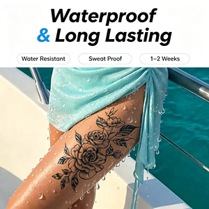 Tatuaje Temporal Personalizado Impermeable Semipermanente con Tinta de Jugo, Diseño de Telaraña, Larga Duración de 7-15 Días, Arte Oscuro, <span class=keywords><strong>Tatuajes</strong></span> Corporales - Product Image 4