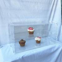 Présentoir de pâtisserie en acrylique, pièces, 2 niveaux, pour gâteaux, donuts, Cupcakes, armoire de présentation pour aliments