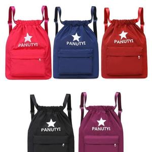 Sac à dos personnalisé en polyester avec cordon de serrage, résistant à l'usure, imperméable, réutilisable, avec logo imprimé de haute qualité – Offre Spéciale - Product Image 4