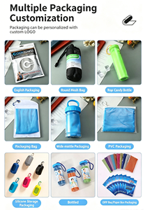 Serviette de sport rafraîchissante personnalisée avec logo, étui en silicone, 145g, microfibre de haute qualité, séchage rapide, effet rafraîchissant instantané, idéale pour marathon, cadeau - Product Image 6
