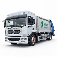 Camion compacteur de déchets Dongfeng Dolica D9 4x2 de 16 mètres cubes à chargement arrière, 230 CV, Euro 6