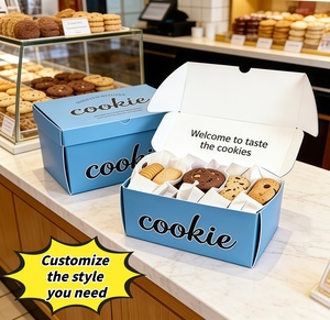 Scatola Personalizzata per Biscotti, Dolci e Snack, Robusta Scatola Pieghevole Rettangolare per Confezionamento Biscotti con Divisori - Product Image 4