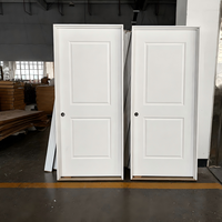 Dekorative, grundierte, weiße, geformte, hohle Innentüren aus MDF, moderne Holztüren-Designs für den Innenbereich von Häusern