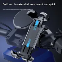 Support de téléphone portable pour vélo, fixation par clip, montage universel, rotation à 360°, antichoc, stabilisateur ABS+PC+Métal, libération à une touche