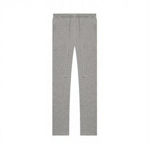 กางเกงขายาวทรงตรงผู้ชาย คุณภาพสูง ผ้าฝ้าย 100% เนื้อหนา ระบายอากาศได้ดี เอวกลาง ปิดด้วยเชือกผูก สไตล์ไฮสตรีท - Product Image 4