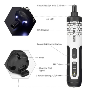 1500mAh Li-ion Wintuul Best Seller Réglable Précision <span class=keywords><strong>Mini</strong></span> Tournevis <span class=keywords><strong>Sans</strong></span> <span class=keywords><strong>Fil</strong></span> Couple Tournevis Électrique Ensemble - Product Image 5