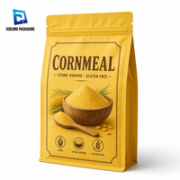 Sachet d'emballage alimentaire refermable personnalisé imprimé, thermoscellable, anti-odeur, en aluminium, à fond plat, scellé sur 8 côtés, pour grains de café