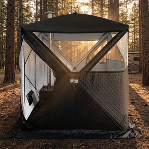 Tente <span class=keywords><strong>de</strong></span> sauna à vapeur automatique 4 saisons pour l'extérieur avec poêle, grande fenêtre, pour camping et pêche sur glace, tente <span class=keywords><strong>de</strong></span> sauna portable - Product Image 2