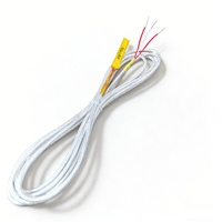 Sensor de Temperatura Industrial de Alta Precisión con Resistencia Térmica de Platino PT100, Sistema de 3 Cables con Sonda Única, IP66