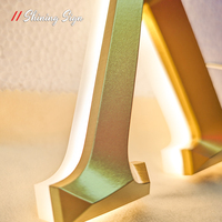 Enseigne publicitaire lumineuse 3D personnalisée OEM, lettres lumineuses, éclairage frontal et arrière, acrylique LED, pour les entreprises