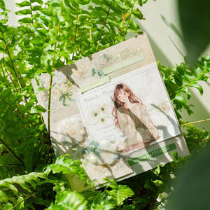 1 Rollo <span class=keywords><strong>de</strong></span> Cinta Adhesiva PET Serie Flor y Poesía, Diseño <span class=keywords><strong>de</strong></span> Concha Floral, Material para Manualidades, Decoración, Pegatinas en Bucle - Product Image 3