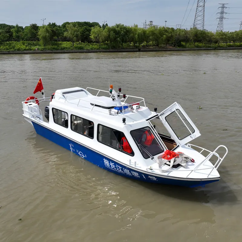 Barca in alluminio cabin yacht Boat 20ft easy craft con pontone barca da pesca in alluminio in vendita