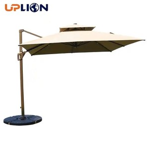 <span class=keywords><strong>Parasol</strong></span> Roma à double toit en aluminium pour extérieur Uplion, avec manivelle et base croisée, imperméable et <span class=keywords><strong>protection</strong></span> UV - Product Image 2