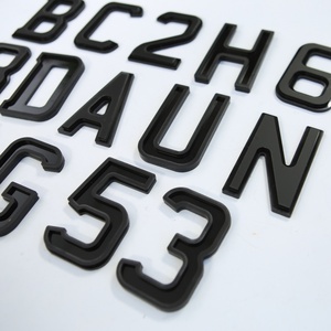 Auto-adhésif 4D Acrylique Lettre Fantôme Plaque D'immatriculation De Voiture 3D Gel Lettre 3mm UK Gel Résine Numéro pour Plaque Acrylique - Product Image 3