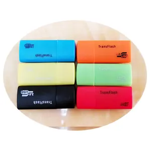 High Speed T-Flash TF/mini SD Card Reader USB 2.0 With Lid Adapter Memory Driver-free XIAOGOU Card Reader Factory Direct