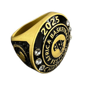 カスタムモックアップ3Dメタルチャンピオンリングバスケットボールトレーニングクラブカスタマイズチャンピオンシップリングお土産用 - Product Image 1