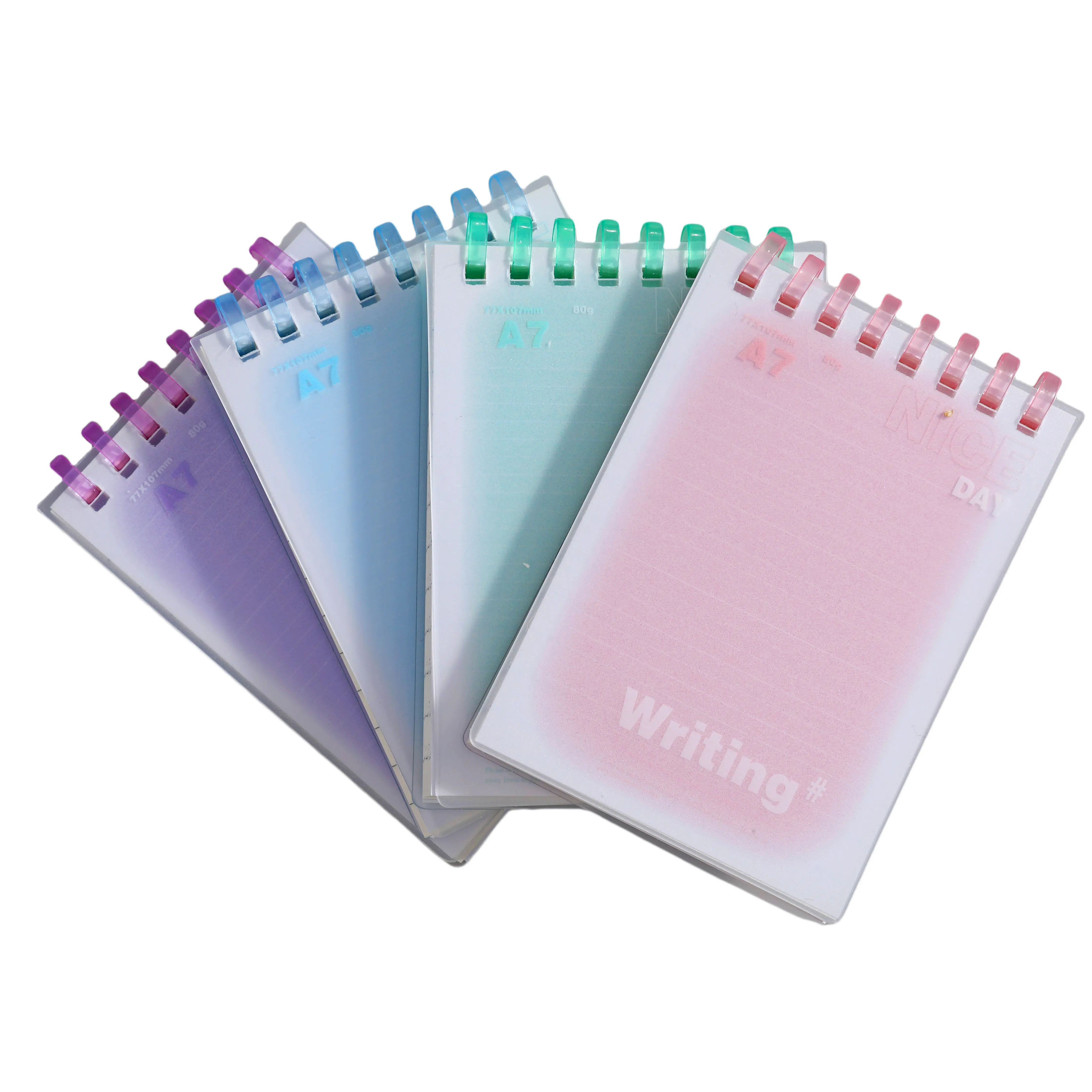 Depai New A5 Student Diary Cute Rollover Notepad with Thickened Soft Coil High Color Value Spiral Style PP Cover Wholesale