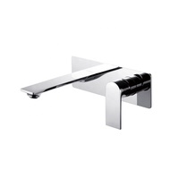 Mitigeur de lavabo encastré carré gris foncé avec technologie PVD pour salle de bain ou villa en cuivre