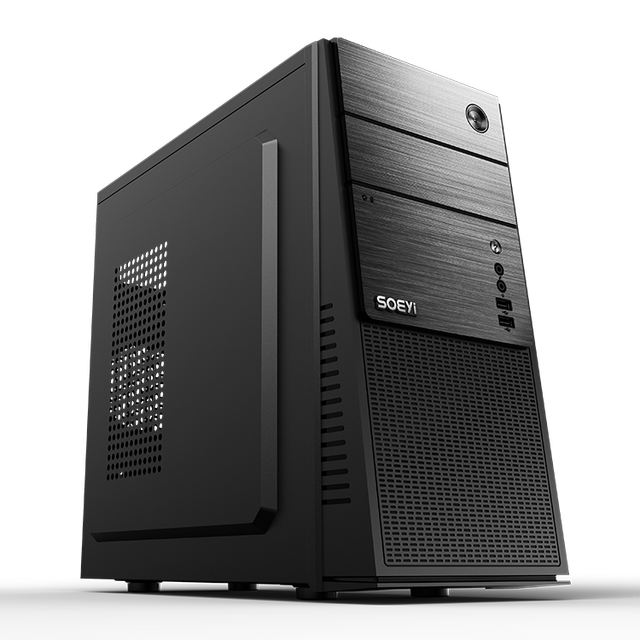 PC Case Mid Tower Desktop CPU Cabinet Exquisite Brushed Computer Case