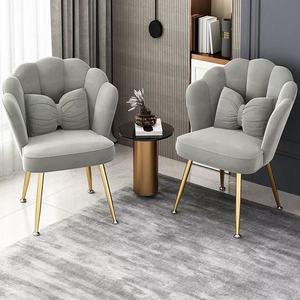 Muebles de Comedor de Metal Dorado de Lujo Nórdico, Sillas Modernas para Hotel, para Banquetes de Boda, Sofá de Tela Económico al por Mayor para Uso Doméstico - Product Image 5