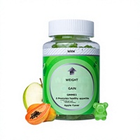 WXW Gummies de vitamines sans sucre prêts à l'emploi pour l'entraînement musculaire, la prise de masse et la prise de poids - Bouteille de 60 unités