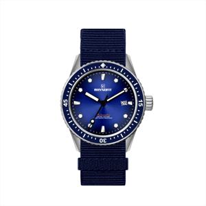 Montre mécanique automatique décontractée de sport avec cadran dégradé, insert de lunette en céramique, bracelet en nylon, étanche 10 ATM - Product Image 6